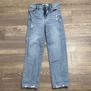 Classic Blue Distressed Women Jeans